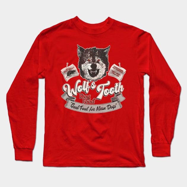 Wolf's Tooth Dog Food Long Sleeve T-Shirt by darklordpug